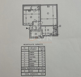 Apartament, 2 camere, 46.5 mp Bucuresti/Tineretului