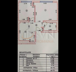 Apartament, 2 camere, 49.8 mp Bucuresti/Pipera