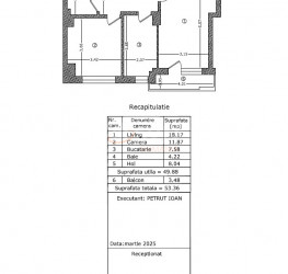 Apartament, 2 camere, 49.88 mp Bucuresti/Chibrit