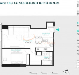 Apartament, 2 camere, 50 mp Bucuresti/Floreasca