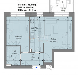 Apartament, 2 camere, 50 mp Bucuresti/Aviatiei