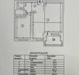 Apartament, 2 camere, 50.2 mp Bucuresti/Mihai Bravu (s2)