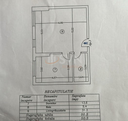 Apartament, 2 camere, 50.3 mp Bucuresti/Armeneasca