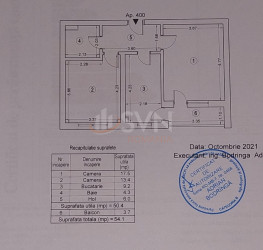 Apartament, 2 camere, 50.4 mp Bucuresti/Lujerului