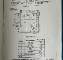 Apartament, 2 camere, 50.45 mp Bucuresti/P-ta Universitatii