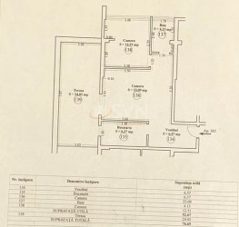 Apartament, 2 camere, 52.67 mp Bucuresti/Decebal