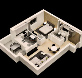 Apartament, 2 camere, 53 mp Bucuresti/Aviatiei