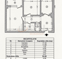 Apartament, 2 camere, 53 mp Bucuresti/Dorobanti