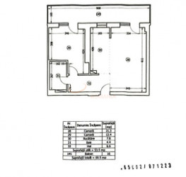 Apartament, 2 camere, 53.5 mp Bucuresti/13 Septembrie