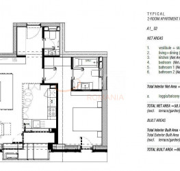 Apartament, 2 camere, 54 mp Bucuresti/Aviatiei