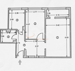 Apartament, 2 camere, 54 mp Bucuresti/Teiul Doamnei