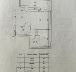 Apartament, 2 camere, 54 mp Bucuresti/Basarab