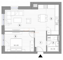 Apartament, 2 camere, 54.5 mp Bucuresti/Ferdinand