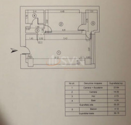 Apartament, 2 camere, 55 mp Bucuresti/Titan