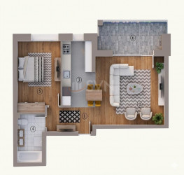 Apartament, 2 camere, 55 mp Bucuresti/P-ta Unirii