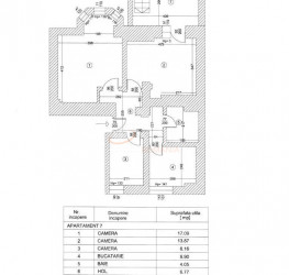 Apartament, 2 camere, 55 mp Bucuresti/Kiseleff