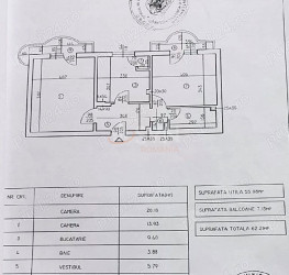 Apartament, 2 camere, 55.08 mp Bucuresti/Decebal