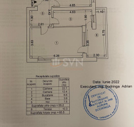 Apartament, 2 camere, 55.2 mp Bucuresti/Pipera