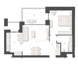 Apartament, 2 camere, 55.74 mp Bucuresti/Pipera