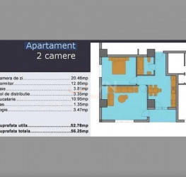 Apartament, 2 camere, 56 mp Bucuresti/Stefan Cel Mare