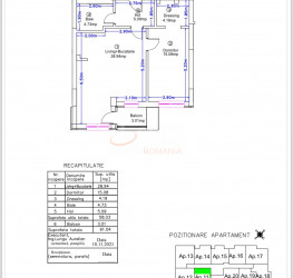 Apartament, 2 camere, 58.01 mp Bucuresti/Pipera