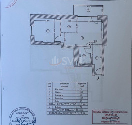 Apartament, 2 camere, 58.6 mp Bucuresti/Cotroceni