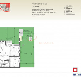 Apartament, 2 camere, 62.48 mp Bucuresti/Pipera