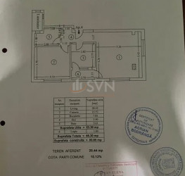 Apartament, 2 camere, 63.3 mp Bucuresti/1 Mai