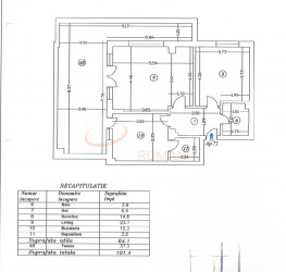 Apartament, 2 camere, 64 mp Bucuresti/Titan