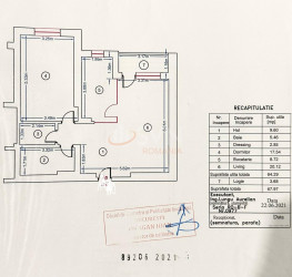 Apartament, 2 camere, 64.29 mp Bucuresti/Nerva Traian