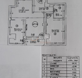 Apartament, 2 camere, 65.11 mp Bucuresti/Titan