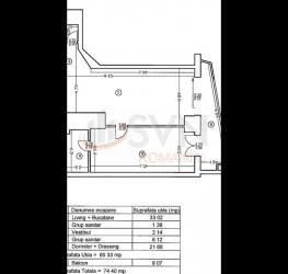 Apartament, 2 camere, 65.33 mp Bucuresti/Barbu Vacarescu