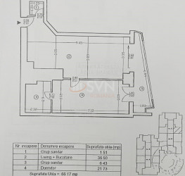 Apartament, 2 camere, 66.17 mp Bucuresti/Barbu Vacarescu