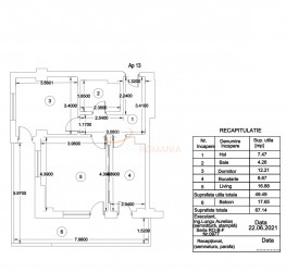 Apartament, 2 camere, 67 mp Bucuresti/Nerva Traian