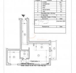 Apartament, 2 camere, 74 mp Bucuresti/Pipera