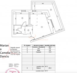 Apartament, 2 camere cu loc parcare exterior inclus Bucuresti/Aviatiei