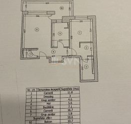 Apartament, 2 camere cu loc parcare exterior inclus Bucuresti/Pipera