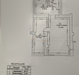 Apartament, 2 camere cu loc parcare exterior inclus Bucuresti/Pipera