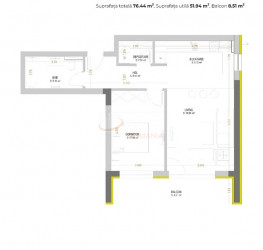 Apartament, 2 camere cu loc parcare exterior inclus Brasov/Astra