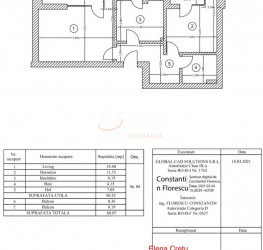 Apartament, 2 camere cu loc parcare exterior inclus Bucuresti/Pipera