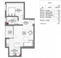 Apartament, 2 camere cu loc parcare exterior inclus Bucuresti/Stefan Cel Mare