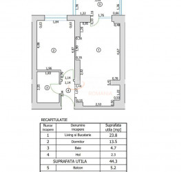 Apartament, 2 camere cu loc parcare exterior inclus Bucuresti/Pipera