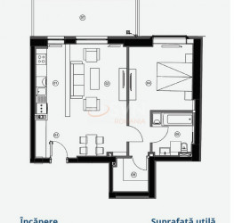 Apartament, 2 camere cu loc parcare subteran inclus Bucuresti/Barbu Vacarescu