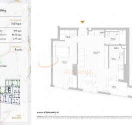 Apartament, 2 camere cu loc parcare subteran inclus Bucuresti/Damaroaia