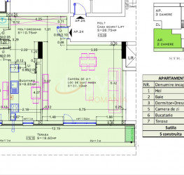 Apartament, 2 camere cu loc parcare subteran inclus Bucuresti/Aviatiei