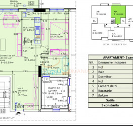 Apartament, 2 camere cu loc parcare subteran inclus Bucuresti/Aviatiei