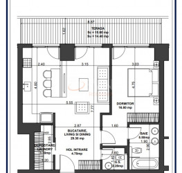 Apartament, 2 camere cu loc parcare subteran inclus Bucuresti/Aviatiei