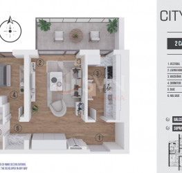 Apartament, 2 camere cu loc parcare subteran inclus Bucuresti/Aviatiei