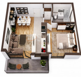 Apartament, 2 camere cu loc parcare subteran inclus Bucuresti/Aviatiei