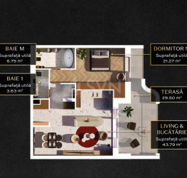 Apartament, 2 camere cu loc parcare subteran inclus Bucuresti/Pipera